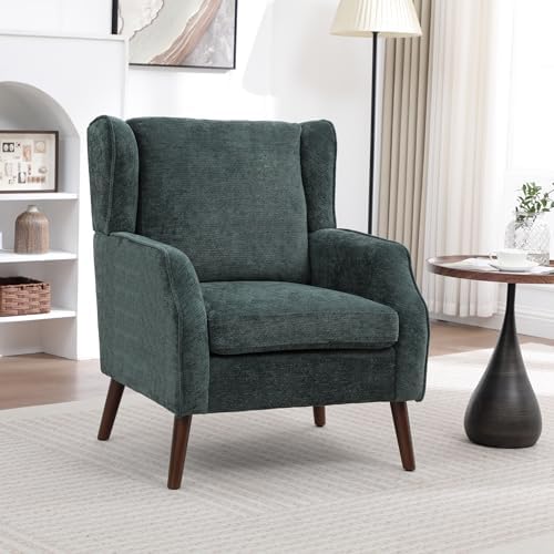 Accent Chair for Living Room,Mid Century Modern Wingback Chair for Bedroom,Up...