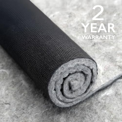 RUGPADUSA, 2'x8', Non-Slip Felt and Rubber Rug Pad (1/4" Thick),...