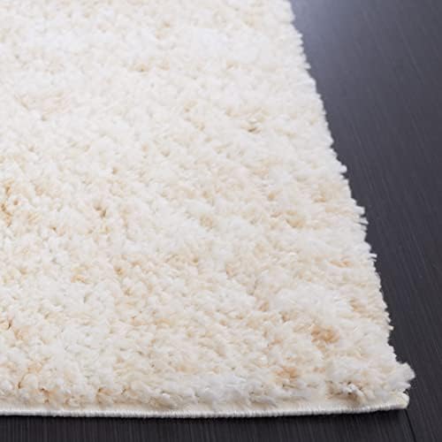 SAFAVIEH Berber Shag Rug 8x10, Large Ivory & Beige BER563A