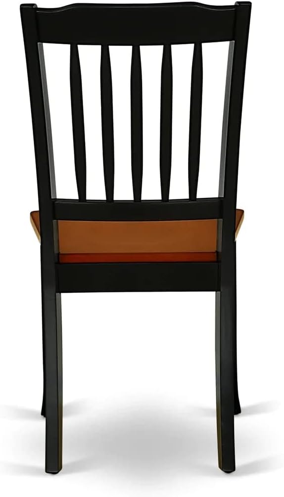 East West Furniture MZDA5-BCH-W 5 Piece Dining Room Furniture Set Includes a ...