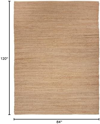 Nourison Home Natural Jute Natural 7' x 10' Area Rug - Easy Clean, No...