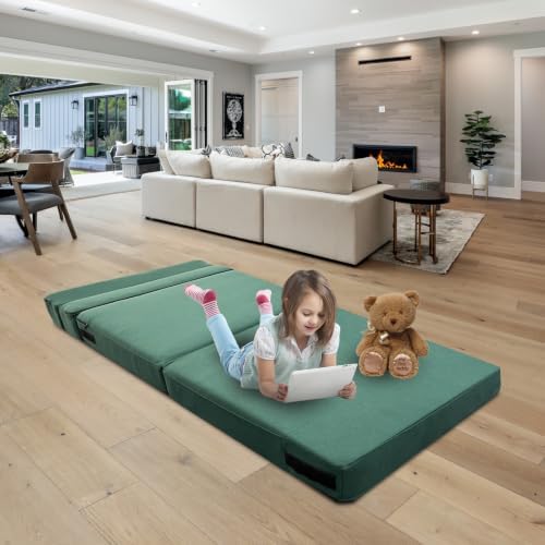 ANONER Memory Foam Fold Out Sofa Bed with Pillow Twin Size Futon Couch