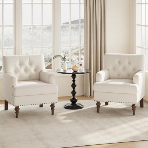 MALOL Modern Accent Chair for Living Room, Comfy Bedroom Reading Armchair, Up...