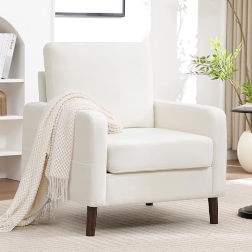 Accent Chair for Living Room, Modern Reading Chair for Bedroom, Upholstered A...