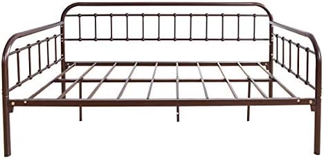 HOMERECOMMEND Metal Twin Daybed Frame for Living Room,Dark Copper