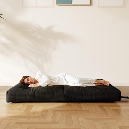 Furnify 6" Futon Mattress Queen Size, Futons Sofa Couch Bed with Straps,...