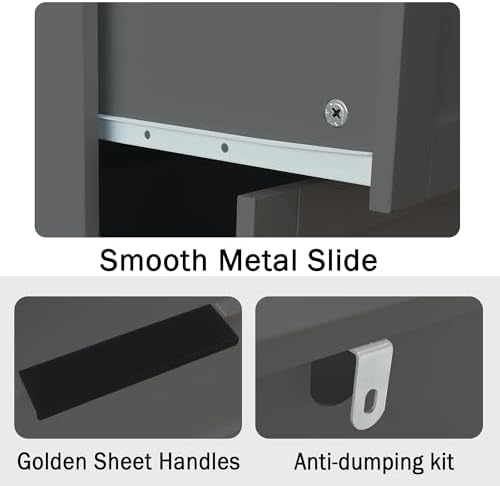 TaoHFE Grey 6 Dresser for Bedroom Modern Grey Chest of Drawers