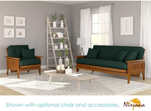 Nirvana Futons Eastridge Futon Set - Queen Size, Frame, 8" Mattress, Twi...