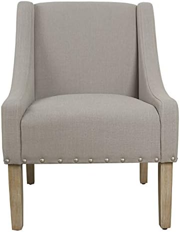 HomePop Classic Swoop Arm Accent Chair - Sand Dune
