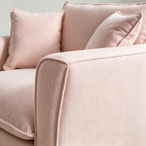 ERYE 46.9" Chenille Upholstered Accent Chair Wide Seat for Living Room B...