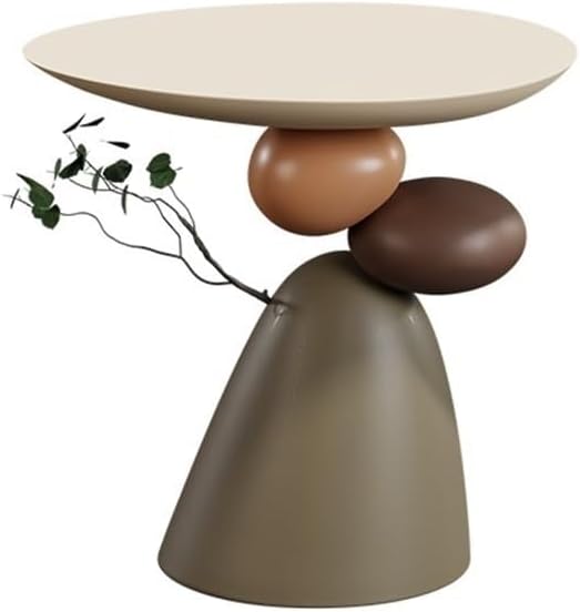 Multifunctional Sofa Side Table, Small Accent Table, Modern Resin End Table, ...