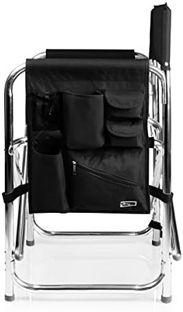 PICNIC TIME Sports Chair with Side Table and Armrest Caddy, Lightweight Alumi...