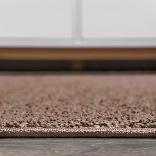 JONATHAN Y Haze Solid Low-Pile Brown Indoor Area Rug 8x10, Coastal,Bohemian,M...