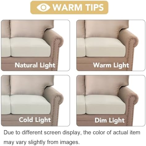 H.VERSAILTEX Super Stretch Individual Seat Cushion Cover Sofa Covers Couch Cu...