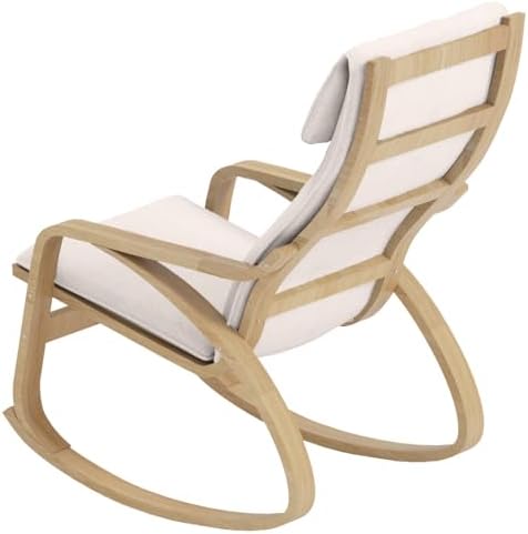 Polyester Flax Poang Chair Cover Compatible with IKEA Poang Slipcover