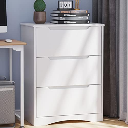 Gizoon 3 Drawers Chest, Bedroom Drawer Dresser with Large Storage Capacity