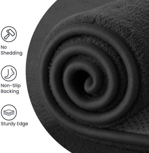 Sour Lemon Area Rugs 9x12 for Living Room Bedroom, Large Carpet Black Rug