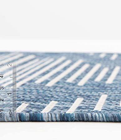 Unique Loom Outdoor Modern Collection Area Rug - Tambor (3' 3" x 12&...