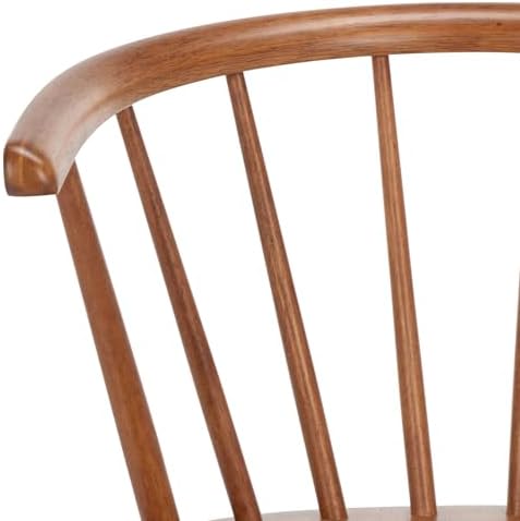 SAFAVIEH Blanchard Wood Accent Chair Set of 2, 17.9" Seat Honey AMH8512M