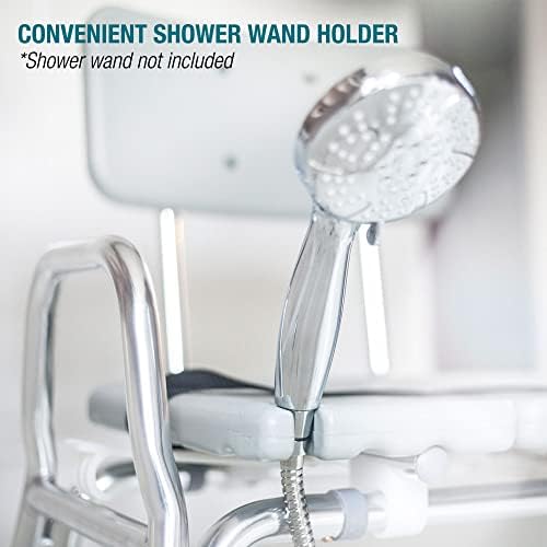 DMI Tub Transfer Bench and Shower Chair with Non Slip Aluminum Body, FSA Elig...