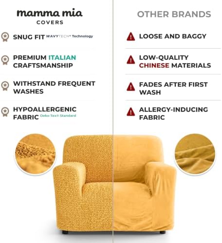Premium Stretch Couch Covers for Sofa - Sofa Chair Cover Washable, Dogs &...