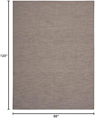 Nourison Home Positano Natural 8' x 10' Area Rug - Easy Clean, Non Sh...