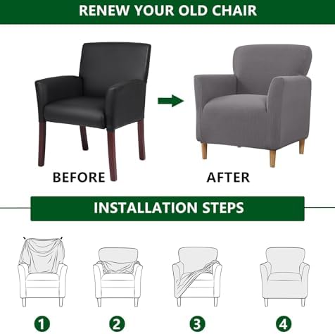 CRFATOP Accent Chair Cover, Stretch Armchair Slipcover for Living Room,B10