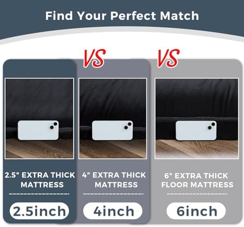 MAXYOYO 6" Extra Thick Japanese Floor Mattress Full Folding Futon Mattress