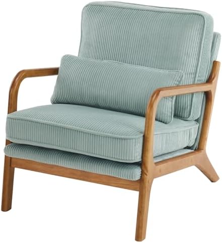 Karl home Mid-Century Modern Accent Reading Chair, Teal