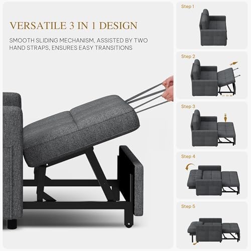 YITAHOME 55" Convertible Sofa Bed 99 20260918rhs