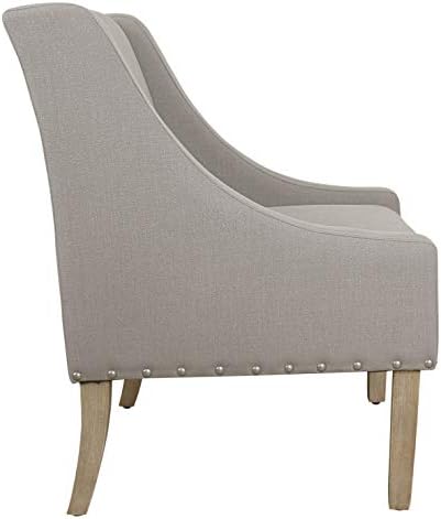 HomePop Classic Swoop Arm Accent Chair - Sand Dune