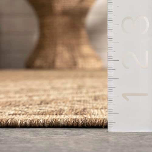nuLOOM Landry Brown Geometric Indoor/Outdoor Area Rug, 8' x 10'