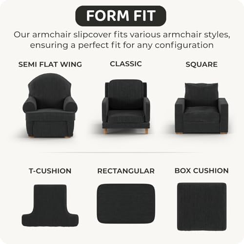 PAULATO BY GA.I.CO. Chair Cover - Armchair Cover - Armchair Slipcover - Cotto...