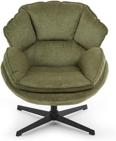 IWMH Swivel Accent Chair for Living Room,Comfy Lounge Chair with Metal Legs