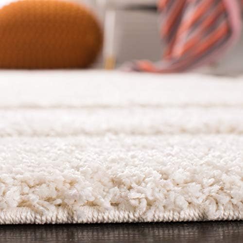 SAFAVIEH Florida Shag Rug 8'x10', Soft Plush Modern Cream SG454-1111