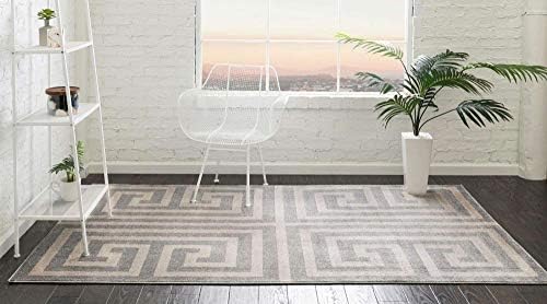 Unique Loom Athens Collection Classic Geometric Modern Border Design Area Rug...