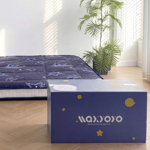 MAXYOYO Futon Mattress, Japanese Floor Mattress Folding Sleeping Pad
