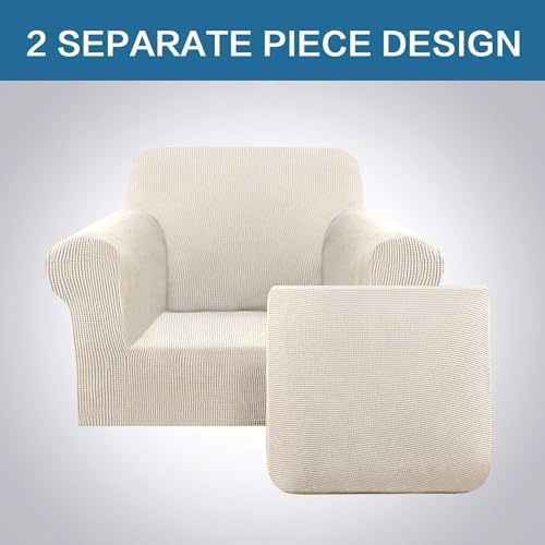 H.VERSAILTEX Stretch 2 Piece Armchair Cover Chair Covers for Living Room Furn...