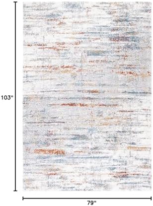 SAFAVIEH Berber Shag Collection Area Rug - 6'7" x 8'7", Blu...