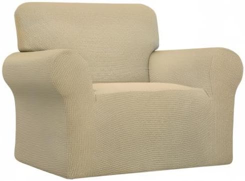 Easy-Going Stretch Oversized Chair Slipcover with Arm Washable Beige