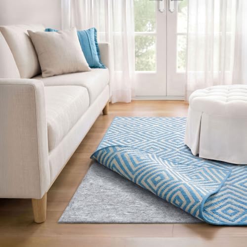 RUGPADUSA, 2'x8', Non-Slip Felt and Rubber Rug Pad (1/4" Thick),...