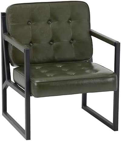 MALOL Modern Accent Chair, Accent Arm Chair for Living Room, Comfy Leather Ar...