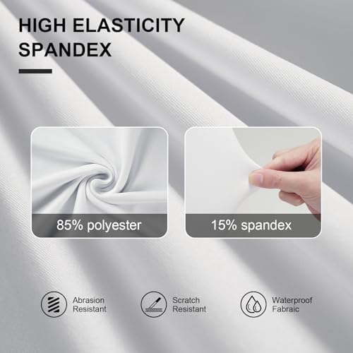 Trlyc White Spandex Chair Covers 100 Pcs for Wedding Party