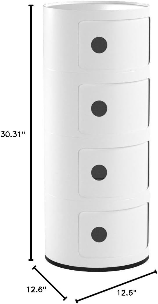 Kartell 0 Componibili, White, 32x32x77 cm