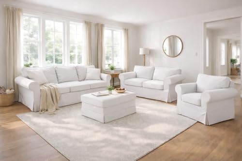 Dense Cotton Ektorp Chair Cover Compatible with IKEA Armchair Slipcover