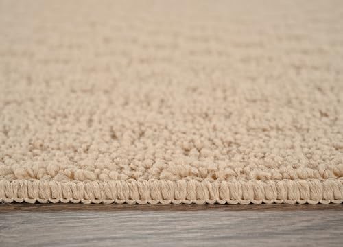 Garland Rug Town Square Beige Tan 2' x 5' Non Slip Area Rug for Livin...