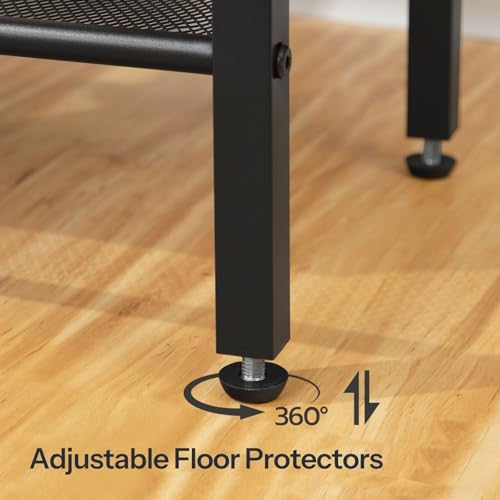 HOOBRO Side Table with Charging Station and USB Port, Small End Table for Sma...