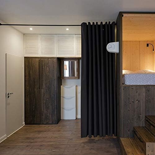 NICETOWN Black Room Divider Curtain for Patio 100" wide x 120" Long...