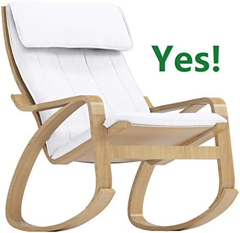 The Cotton Poang Chair Cover Replacement is Compatible with IKEA Poang Armcha...
