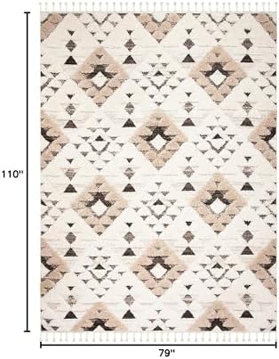 SAFAVIEH Moroccan Tassel Shag Collection Area Rug - 6'7" x 9'2&q...